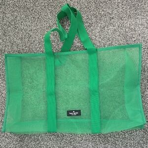 Kate Spade Green Mesh Tote Bag